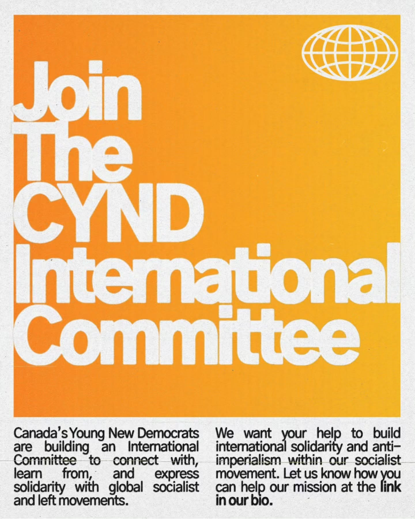 Join the CYND International Committee!